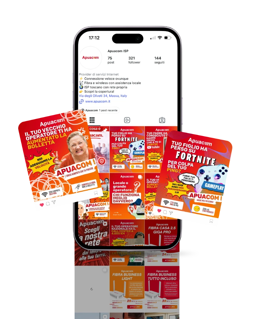 Profilo Instagram di Apuacom