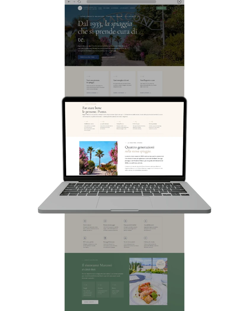 Sito web di Bagno Marconi