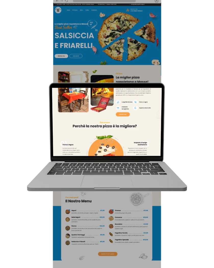 Sito web di Bella Napoli