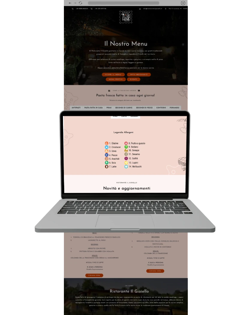 Sito web di Ristorante Il Gioiello