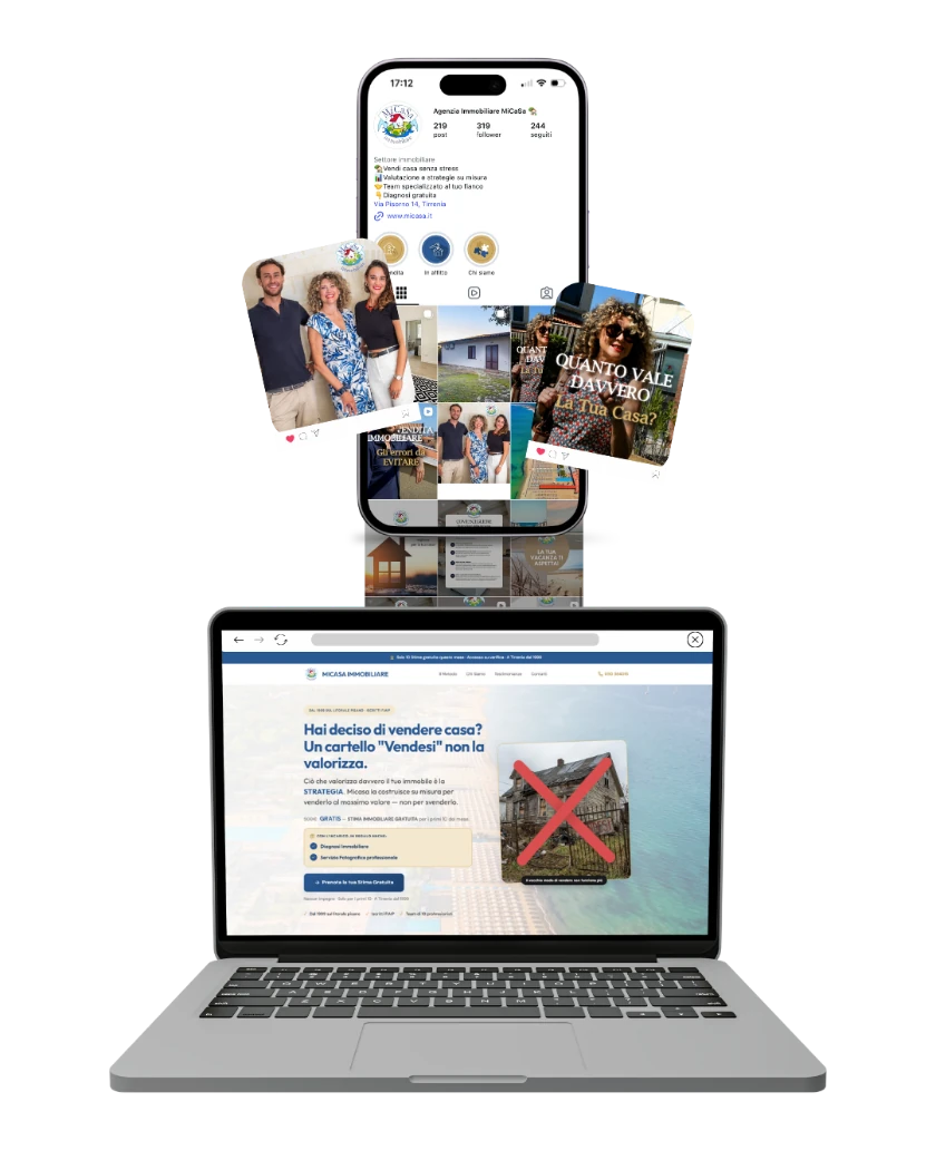 Sito web di MiCasa Immobiliare