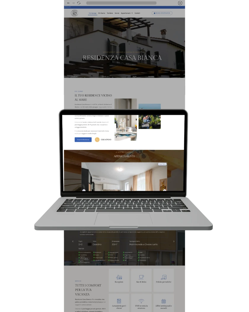 Sito web di Residenza Casa Bianca