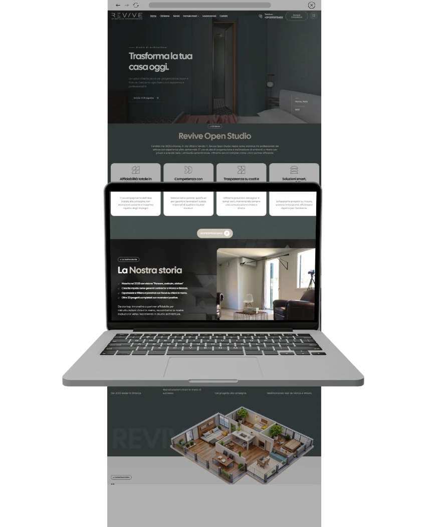 Sito web di Revive Open Studio