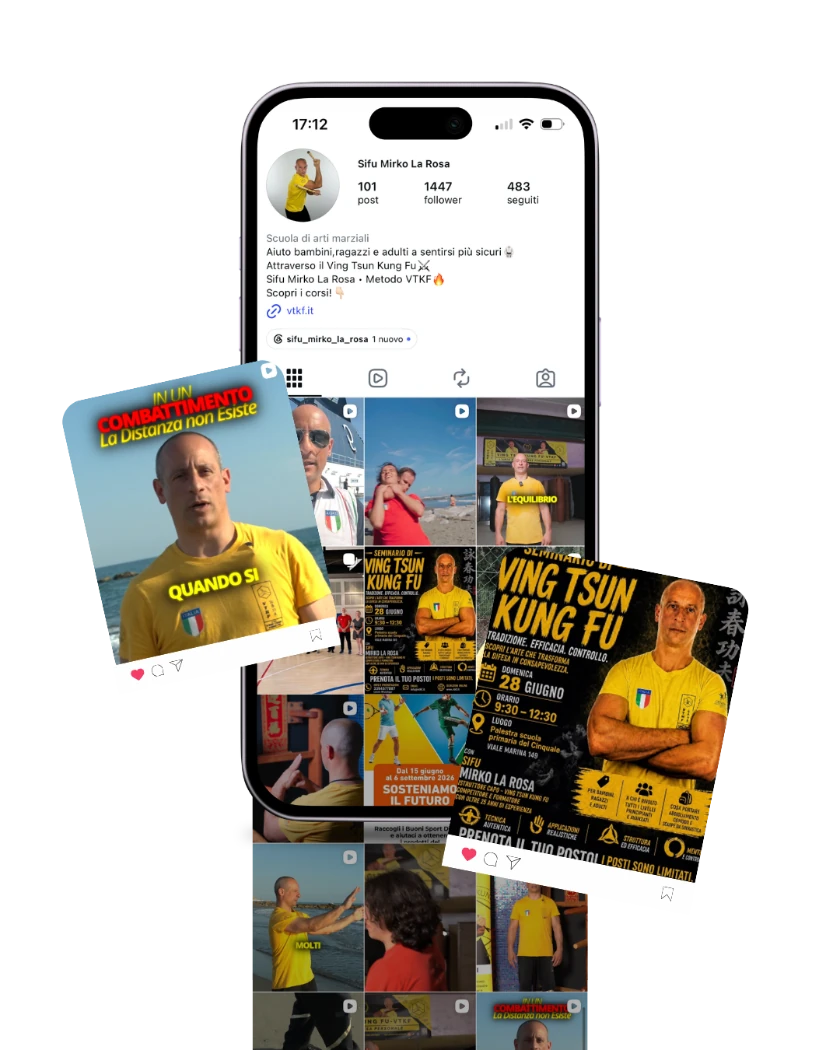 Profilo Instagram di Sifu Mirko La Rosa