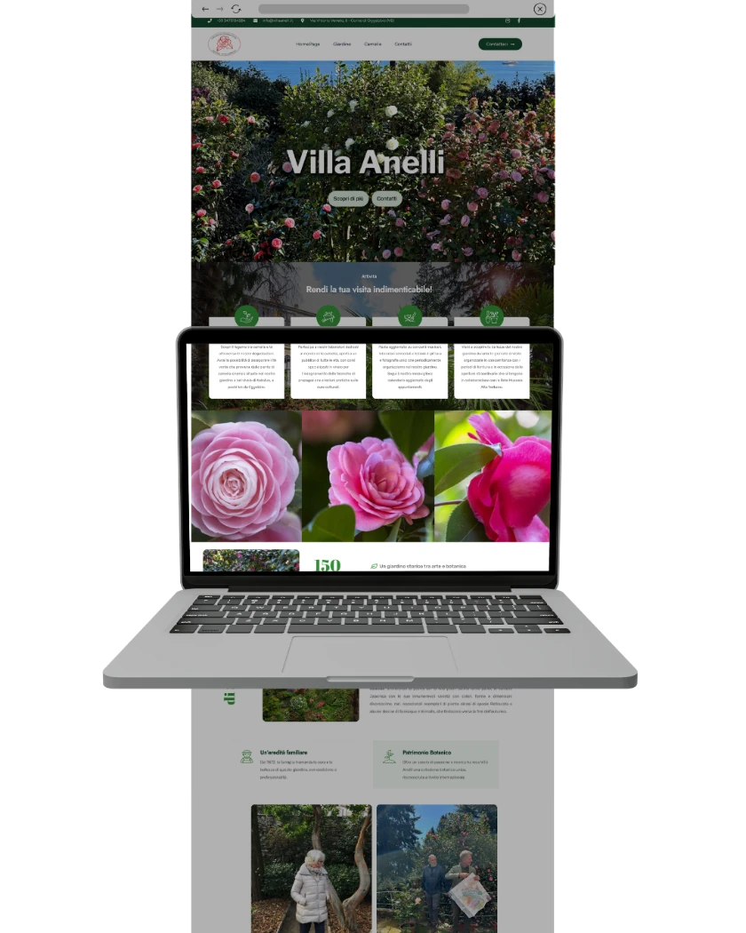 Sito web di Villa Anelli